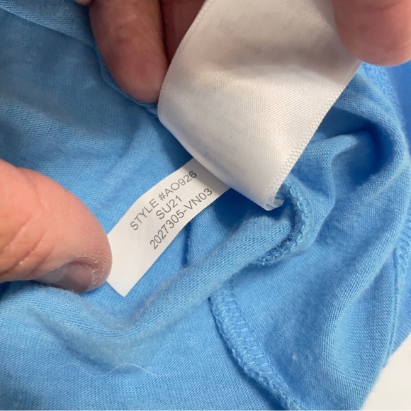 J.CREW VINTAGE COTTON KNOT BACK TANK TOP XL LIGHT BLUE - Picture 8 of 11